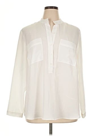 Jones New York Signature Long Sleeve Blouse (view 1)