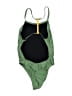 Speedo Color Block Green One Piece Swimsuit Size L (kids) - photo 2