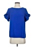 Shein 100% Polyester Blue Short Sleeve Top Size 4 - photo 1