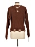 Planet Gold 100% Polyester Brown Pullover Sweater Size L - photo 2