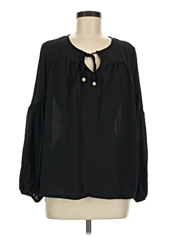 Romeo & Juliet Couture Long Sleeve Blouse (view 1)