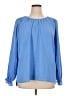 Jessica Simpson 100% Polyester Blue Long Sleeve Blouse Size XL - photo 1