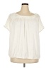 M.S.S.P. Ivory Short Sleeve Blouse Size 3X - photo 1