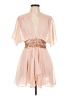 Black 100% Polyester Pink Cocktail Dress Size L - photo 1