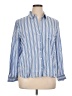 Alexander Jordan 100% Rayon Stripes Blue Long Sleeve Button-Down Shirt Size XL - photo 1