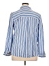 Alexander Jordan 100% Rayon Stripes Blue Long Sleeve Button-Down Shirt Size XL - photo 2