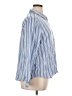 Alexander Jordan 100% Rayon Stripes Blue Long Sleeve Button-Down Shirt Size XL - photo 4