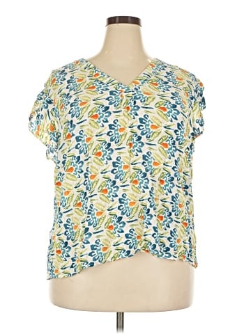 RACHEL Rachel Roy Short Sleeve Blouse (view 1)