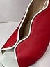 Fendi Color Block Red Heels Size EU 38 - photo 8