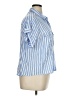 BeachLunchLounge Stripes Blue Short Sleeve Button-Down Shirt Size XL - photo 4