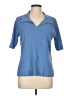 Appleseeds Blue Short Sleeve Turtleneck Size L - photo 1