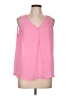 Apt. 9 Solid Pink Sleeveless Blouse Size XL Petite - photo 1