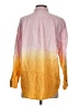 J.Crew 100% Linen Color Block Orange Long Sleeve Button-Down Shirt Size S - photo 2