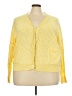 North Style 100% Cotton Yellow Cardigan Size 3X - photo 1