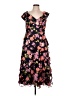 Xscape 100% Polyester Floral Black Blue Cocktail Dress Size 12 - photo 1