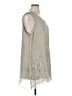 Soft Surroundings 100% Silk Gray Silver Sleeveless Silk Top Size 1X - photo 4