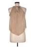 Almost Famous 100% Polyester Tan Sleeveless Blouse Size M - photo 2