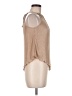 Almost Famous 100% Polyester Tan Sleeveless Blouse Size M - photo 4