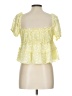 Olia 100% Polyester Yellow Sleeveless Blouse Size L - photo 2