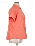 Woolrich 100% Polyester Solid Orange Short Sleeve Blouse Size XL - photo 4