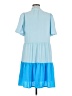 Jade 100% Polyester Color Block Blue Casual Dress Size M - photo 2