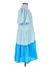 Jade 100% Polyester Color Block Blue Casual Dress Size M - photo 4
