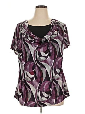 Brittany Black Short Sleeve Blouse (view 1)