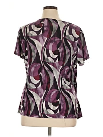Brittany Black Short Sleeve Blouse (view 2)