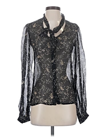 Winter Kate Long Sleeve Silk Top (view 1)