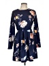 Angashion Print Blue Casual Dress Size L - photo 1