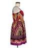 Bailey Blue Print Orange Cocktail Dress Size M - photo 4