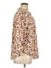 New Directions Animal Print Tan 3/4 Sleeve Blouse Size XL - photo 4
