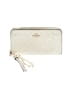 Coach 100% Leather Ivory Leather Wristlet One size - photo 1