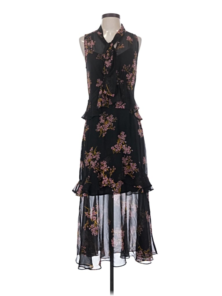 Pre-owned Who What Wear Cocktail Dress In Black