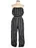 Lulus Chevron-herringbone Black Jumpsuit Size L - photo 1