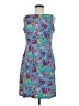 CDC Apparel Paisley Blue Cocktail Dress Size 8 - photo 1