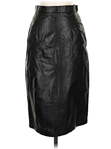 Morgan Taylor Faux Leather Skirt (view 1)