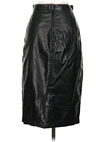 Morgan Taylor Faux Leather Skirt (view 2)