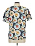 Fred David Blue Short Sleeve Blouse Size L - photo 2