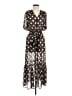 Bailey 44 100% Polyester Polka Dots Brown Casual Dress Size M - photo 1