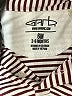 Garb 100% Polyester Stripes Burgundy Short Sleeve Onesie 3-6 MO / 6 MO - photo 3