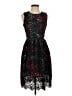Wolven 100% Polyester Stars Black Cocktail Dress Size 2P - photo 1