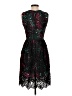 Wolven 100% Polyester Stars Black Cocktail Dress Size 2P - photo 2
