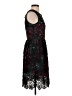 Wolven 100% Polyester Stars Black Cocktail Dress Size 2P - photo 4