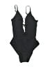 Becca Solid Black One Piece Swimsuit Size S - photo 1