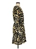 Peter Nygard 100% Polyester Animal Print Gold Cocktail Dress Size M (estimated) - photo 4
