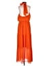 Unbranded 100% Polyester Orange Casual Dress Size M - photo 2