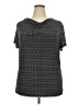 Jaclyn Smith Gray Short Sleeve Top Size XXL - photo 1