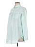 Isabel Maternity Checkered-gingham Green Long Sleeve Blouse Size Med Maternity - photo 1