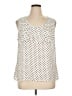 Kasper Polka Dots Black Ivory Sleeveless Blouse Size XL - photo 1